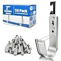 2" Galvanized Steel Batwing J Hooks with Retainer Clips 50 Pack