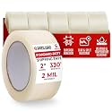 2" x 110 Yards Clear Packing Tape, 2.0 Mil Thick, Pack of 6 Rolls