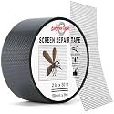 2" x 30FT Black Window Screen Repair Tape Fiberglass Mesh Patch Tape