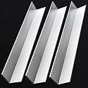 2"x2"x1/8" 6061 Aluminum Angle Bar (13 inch) for Framing, Shelving Brackets, DIY Projects - 3 Pack