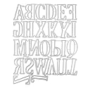2'' Alphabet Die Set – 26 Capital Letter Metal Cutting Dies, Durable Embossing Stencils for Scrapbooking, Card Making, Paper Crafts, Album, Decorative Words Template, Decor for Birthday Die-Cutting