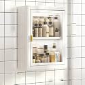 2-4 Layer Bathroom Medicine Cabinet Cosmetic Storage Locker Over The Toilet Storage Cabinet with 2 Acrylic Door 2/3/4 Tier Floating Cabinet Display Stand K(Size:40 * 14 * 51cm/1
