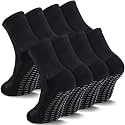 2/4 Pairs Kids Youth Grip Soccer Socks Cushioned Non Slip Athletic Sports Socks for Boys Girls Football Basketball