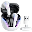 20ms Ultra-Low Latency 2.4G Wireless Gaming Earbuds with ENC Mic - 2.4GHz/Bluetooth Dual-Mode for PS5, PC, Meta Quest 3, Steam Deck, Phone &amp; Laptop