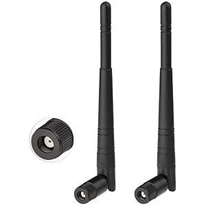 24ghz wifi antenna 5dbi rp-sma antenna for wifi router hotspot pci pcie network card wifi usb adapter wireless range extender 2 pcs
