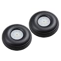 2.5" RC Airplane Pu Wheels Tires, 2-Pack