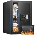 2.5 Cuft Safe Box, Home Safe with Fireproof Waterproof Bag16.54''H
