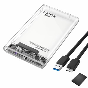 25 inch hard drive enclosure type 30 transparent pibox india 6gbps usb 30 to sata iii tool-free external hard drive enclosure for 7mm95mm 2534 ssd laptop hdd with uasp for samsung wd xbox pc tv