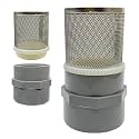 2.5 inch Stainless Steel Filter DN65/2.5" Suction Strainers Used to Remove Debris and Reduce Solid Entry（1pcs）