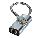 2.5G USB to Ethernet Adapter, USB 3.0 to RJ45 Ethernet Adapter, Gigabit LAN Adapter for Nintendo Switch, Xbox 360, Laptop, Computer, Mac, Chromebook, Microsoft Surface