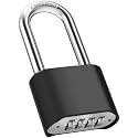 2.44in Long Shackle Combination Lock, Diyife Outdoor Weatherproof Lock