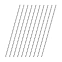2.5mm x 200mm 304 Stainless Steel Round Rod, Metal Solid Shaft Rods Lathe Bar Stock for DIY Crafts Model Car Helicopter Airplane 10pcs