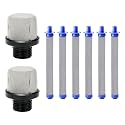 (2+6) Packs 288716 Suction Filter & 288749 Airless Spray Gun Filter Kit, Fits Graco SG10 SG20 SG2 SG3 Guns, Magnum X5 X7 LTS15 LTS17 ProX7 Sprayers- Paint Sprayer Replacement Parts