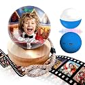 2.7" Custom Crystal Ball Video Player,Memory Sphere Ornament, Memory Orb Custom Video Sphere, Personalized Uploadable Videos &amp; Photos, USB Rechargeable Crystal Ball Video Player for Gifts(Blue)