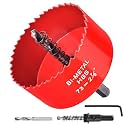 2-7/8 Inch / 73mm Hole Saw for Wood, Plastic Board, Ceiling,Drywall, and Metal Sheet - HSS Bi-Metal Hole Cutter with Pilot Drill Bit