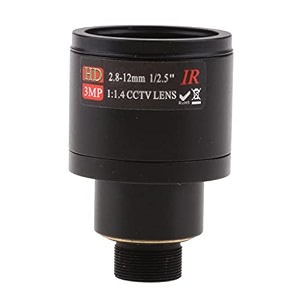 28-12mm 125 f14 cctv video vari-focal zoom lens for security camera