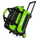 2 Ball Roller Bowling Bag with Wheels & Separate Shoes Pocket