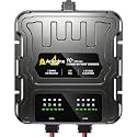 2 Bank Marine Battery Charger, 20A (10A/Bank) 12V IP68 Waterproof LCD Onboard Battery Charger with Overcharge Protection, Battery Maintainer for Lead-Acid, AGM, Gel, LiFePO4, Lithium, Boat, Car, RV