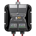 2 Bank Marine Battery Charger 5X2, 10A (5A/Bank) - 12V Boat Charger