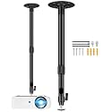 2-Be-Best High Ceiling Projector Mount 23-41 in / 58-105 CM, Extra Long Projector Ceiling Mount with Extendable Adjustable Projectors Mounts Black