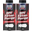 MotorPower Care DPF Filter Purge Additive 2-Pack — Diesel Particulate Filter Cleaner & Protector | Reduces Regen Cycles, Cleans Soot | for All Diesel Engines, 16.9 fl oz Each
