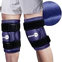 AiricePac 2 Ice Pack for Knee Pain Relief, Reusable Gel Ice Wrap for Injuries, Swelling, Knee Replacement Surgery, Cold Compress Therapy for Arthritis, Meniscus Tear and ACL, Blue