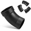 2-inch 4 Pack Street Sanitary Elbow, ABS DWV 45 Degree