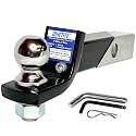 2 Inch Ball Hitch Kit + Patented Anti Rattle Hitch Tightener Combo | Trailer Hitch Ball Mount kit Wedging Better Than an Anti Rattle Hitch Pin or Hitch Clamp | No Fuss Hitch Stabilizer