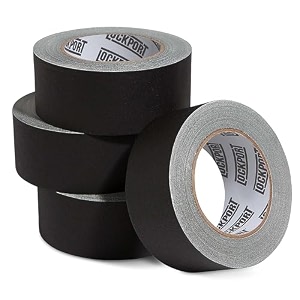 2 inch black gaffers tape 4-pack