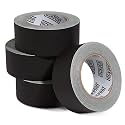 2 Inch Black Gaffers Tape, 4-Pack