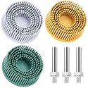 2 Inch Bristle Disc, 3 Pieces Bristle Disc Grade - 120# 80# 50# Grit Abrasive Coating Removal Disc for Metal with 1/4 Inch Shank Attachment