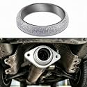 2 Inch Exhaust Donut Gasket, Stainless Steel Metal Mesh Exhaust Manifold Flange Gasket, 51mm ID Muffler Seal Ring for Leak Proof and Vibration Reduction
