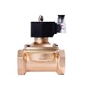 2 Inch Solenoid Valve IP65 Waterproof Normally Closed Brass DN50 with LED Power Indicator(24VAC-NBR-Seal)