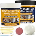 2 lb Epoxy Putty Sculpt Clay, 2 Part A & B Epoxy Clay for Sculpting, Modeling, Building, and Repairing, Self-Hardening Tile Adhesive Modeling Paste Repairs Metal, Wood, Plastic Ivory-White