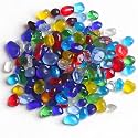 2 Lb Sea Glass for Crafts, 0.2-0.35" Gravel for Aquarium, Fish Tank, Freshwater Tank, Turtle Tank, Colorful Small Rocks for Pots Indoor, Decorative Pebbles for Indoor Plants