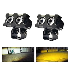 2 LED Lens Fog Flashing Light for