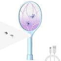 COSTAR 3-in-1 Mosquito Killer Racket, Mosquito Bat with UV Light, Electric Fly Swatter Rechargeable Lithium-ion Battery, Bug Zapper for Indoor Outdoor Use, Bat to Hit Mosquito 6 Months Warranty