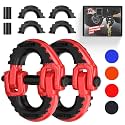 2 Pack 1/2" Safety Chain Connector Link, G80 Tow Hitch Hammerlock Coupling Link, Tow Chain Connector with 12000 lbs Loading (Red)