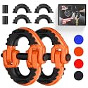 2 Pack 1/2" Safety Chain Connector Link, G80 Tow Hitch Hammerlock Coupling Link, Tow Chain Connector with 12000 lbs Loading (Orange)