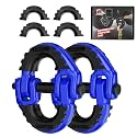 2 Pack 1/2" Safety Chain Connector Link, G80 Tow Hitch Hammerlock Coupling Link, Tow Chain Connector with 12000 lbs Loading (Blue)