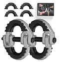 2 Pack 1/2" Safety Chain Connector Link, G80 Tow Hitch Hammerlock Coupling Link, Tow Chain Connector with 12000 lbs Loading (Gray)