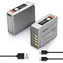 2-Pack 1050mAh Fast Charging Replacement Batteries for NP-W126 NP-W126D NP-W126S Compatible with Fujifilm XM5, X100VI, X100V, XS10, XT30II, XT30, XT20, XE4, A5 Cameras, Universal Compatibility​