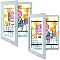2 Pack 10x12.5 Front-Opening Kids Artwork Frames Changeable (Teal Blue)