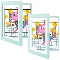2 Pack 10x12.5 Front-Opening Kids Artwork Frames Changeable (Light Blue)