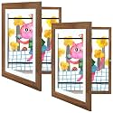 2 Pack 10x12.5 Front-Opening Kids Artwork Frames Changeable (Ecru)