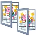 2 Pack 10x12.5 Front-Opening Kids Artwork Frames Changeable (Navy Blue)