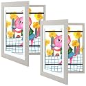 2 Pack 10x12.5 Front-Opening Kids Artwork Frames Changeable (Grey)