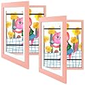 2 Pack 10x12.5 Front-Opening Kids Artwork Frames Changeable (Pink)