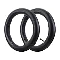 2-Pack 14 x 2.50 Bike Inner Tube,14 Inch Electric Bike Replacement Tubes with Angled Valve Stem Compatible with Electric Scooters, E-Bike Tire Tube and More