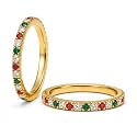 2-Pack 14K Gold Plated Stackable Rings for Oura Ring Gen 5/4/3